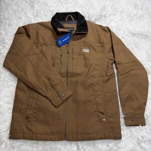 BOEING Mens Canvas Jacket‎ Workwear Corduroy Collar Flannel Lined Insulated New!